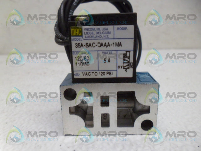 MAC 35A-SAC-DAAA-1MA VALVE *NEW IN BOX*