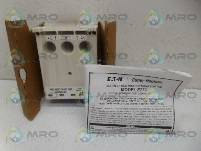CUTLER HAMMER E777-575 MOTOR SAVER RELAY *NEW IN BOX*