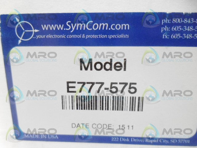 CUTLER HAMMER E777-575 MOTOR SAVER RELAY *NEW IN BOX*