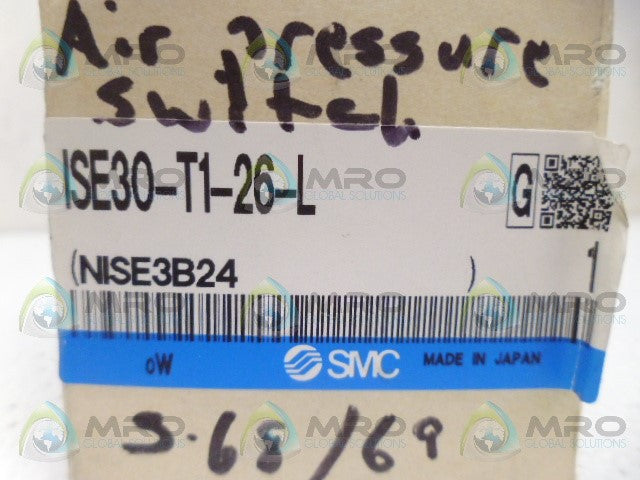 SMC ISE30-T1-26-L PRESSURE SWITCH *NEW IN BOX*