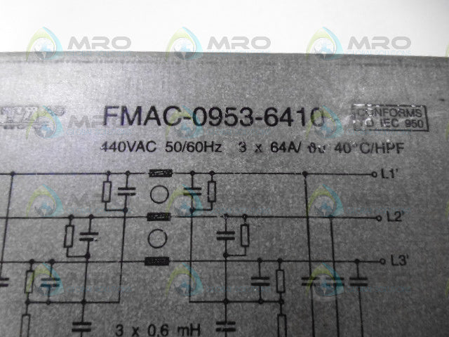 TIMONTA FMAC-0953-6410 LINE FILTER *NEW NO BOX*