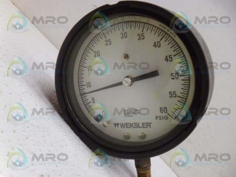 WEKSLER BA14PPE4LWXX GAUGE 60PSI *NEW IN BOX*