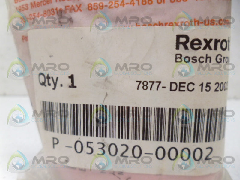 REXROTH P-053020-00002 FLOW CONTROL VALVE *NEW IN FACTORY BAG*