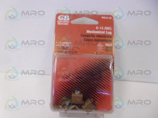 GARDNER BENDER GSLU-35 COPPER MECHANICAL LUG *NEW IN ORIGINAL PACKAGE*