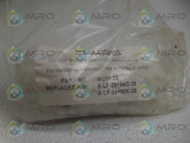 INDUSTRIAL MRO MS10-25 INTENSIFIER HEAD *NEW IN FACTORY BAG*