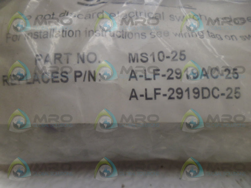 INDUSTRIAL MRO MS10-25 INTENSIFIER HEAD *NEW IN FACTORY BAG*