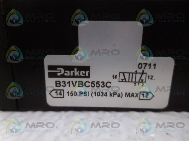 PARKER B31VBC553C SOLENOID VALVE *NEW NO BOX*