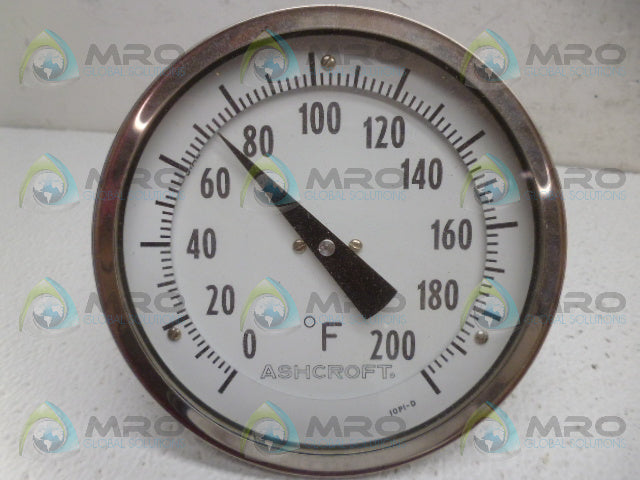 ASHCROFT 10PI-D GAUGE 200F *NEW NO BOX*