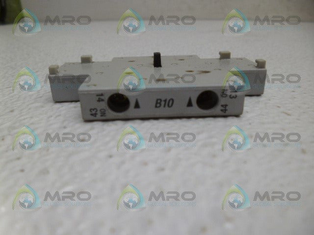 ALLEN BRADLEY 100-SB10 SER. A AUXILIARY CONTACT *USED*