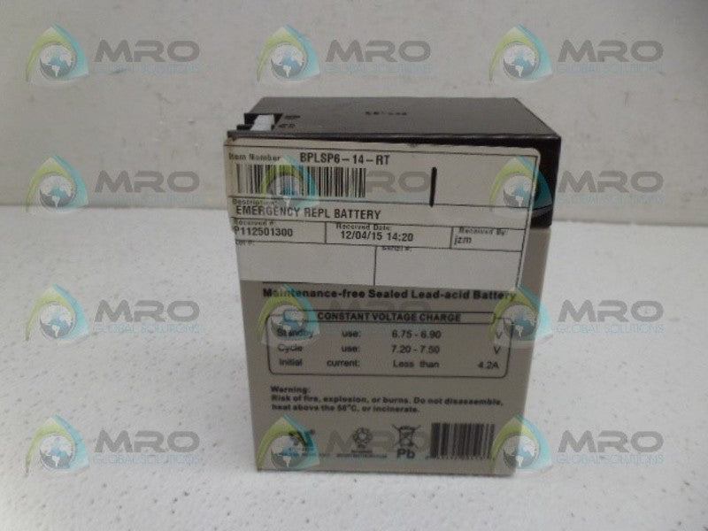 INDUSTRIAL MRO BPLSP6-14-RT *USED*
