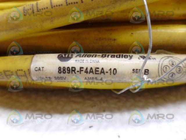 ALLEN BRADLEY 889R-F4AEA-10 SER. B CORDSET *USED*