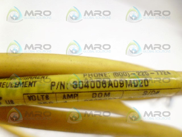 DANIEL WOODHEAD 804006A09M020 CORDSET *USED*