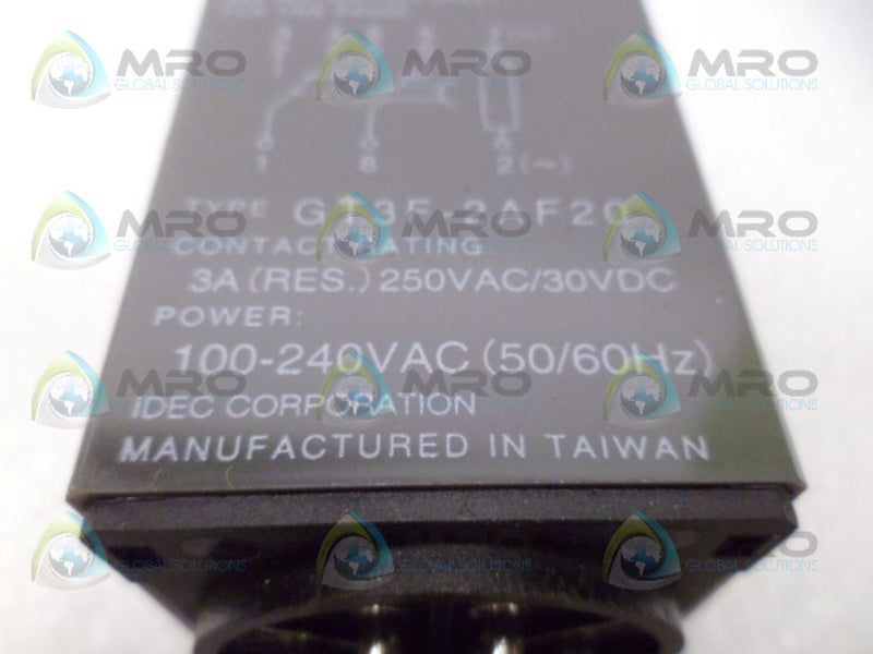 IDEC GT3F-2AF20 ELECTRONIC TIMER RELAY UNMP
