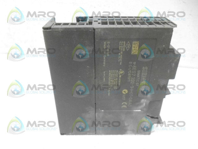 SIEMENS 6ES7322-1HH01-0AA0 (AS PICTURED) *USED*