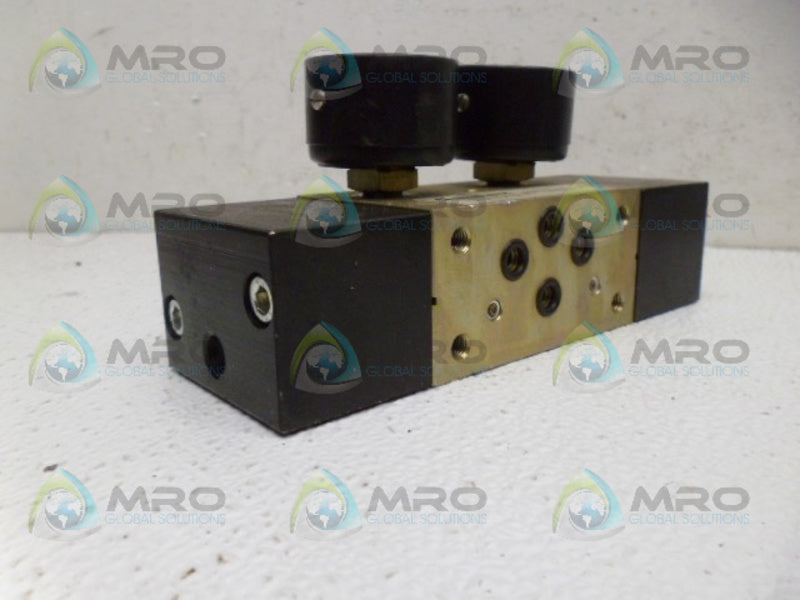 SAFEMATIC DLV-042 SOLENOID VALVE W/ GAUGES *USED*