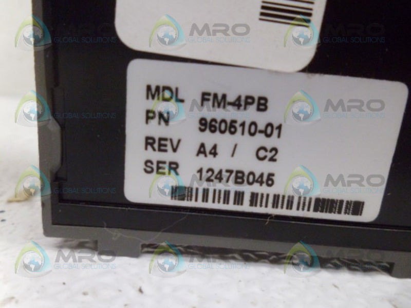 CONTROL TECHNIQUES FM-4PB 960510-01 *USED*