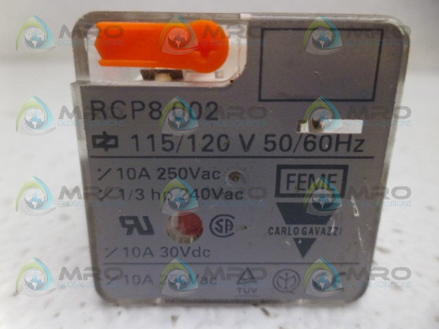 CARLO GAVAZZI RCP8002 RELAY *USED*