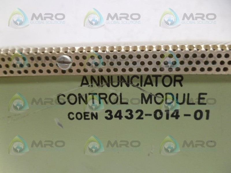 COEN 3432-014-01 ANNUNCIATOR CONTROL MODULE *USED*