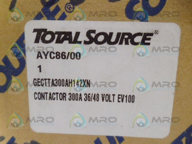 TOTAL SOURCE GECTTA300AH142XN CONTACTOR *NEW IN BOX*