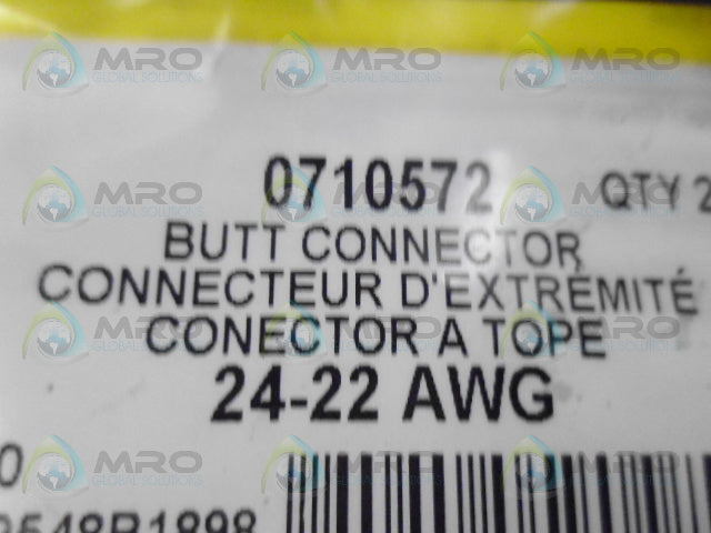 POWER PHASE 0710572 BUTT CONNECTOR (PACKAGE OF 25) *NEW IN ORIGINAL PACKAGE*