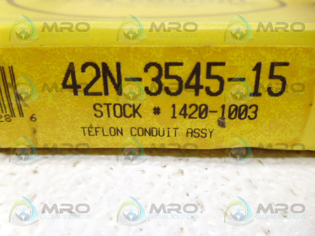 TWECO 42N-3545-15 TEFLON CONDUIT ASSEMBLY *NEW IN BOX*