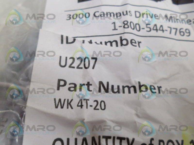 TURCK WK4T-20 EUROFAST MOLDED CORDSET *NEW IN FACTORY BAG*