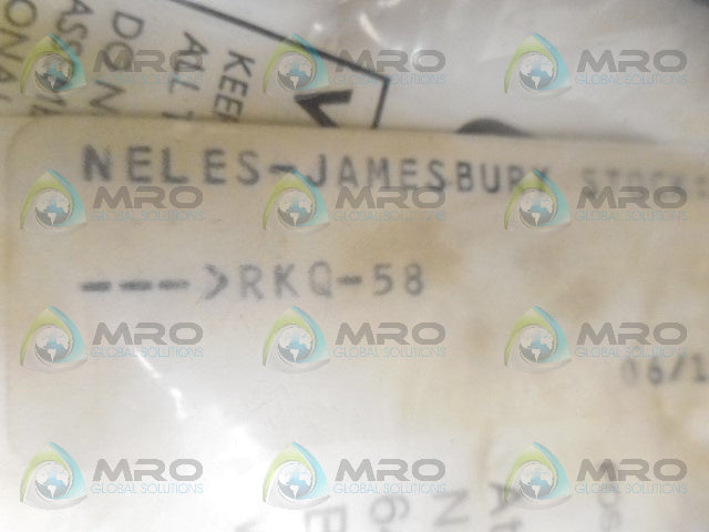 NELES-JAMESBURY RKQ-58 DIAPHRAGM KIT *NEW IN FACTORY BAG*