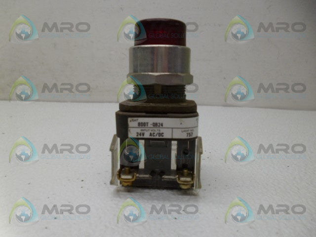 ALLEN BRADLEY 800T-QB24 SER. T RED PUSHBUTTON *USED*