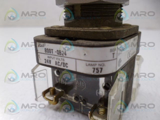 ALLEN BRADLEY 800T-QB24 SER. T RED PUSHBUTTON *USED*