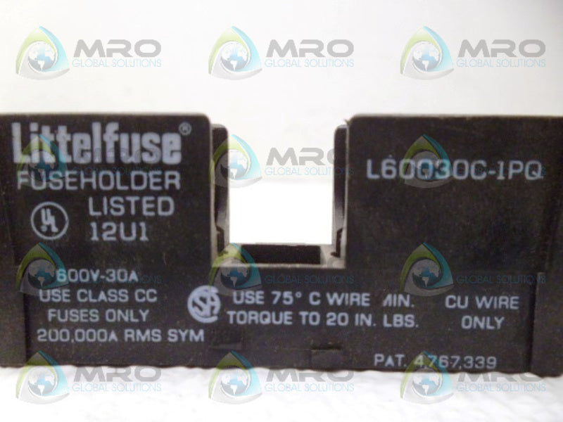 LITTLEFUSE L60030C-1PQ FUSEHOLDER *USED*