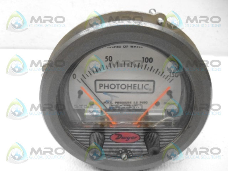 DWYER 3150C PRESSURE SWITCH GAUGE  UNMP