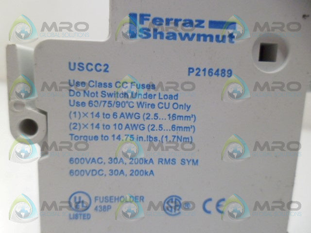 FERRAZ SHAWMUT USCC2 FUSE HOLDER *NEW NO BOX*