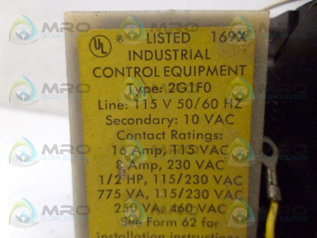 WARRICK CONTROLS 2G1F0 RELAY CONTROL *USED*