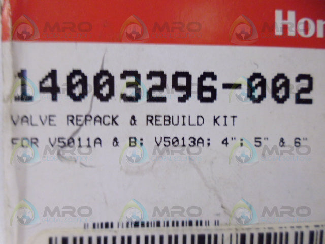 HONEYWELL 14003296-002 VALVE REPACK AND REBUILD KIT *NEW IN ORIGINAL PACKAGE*