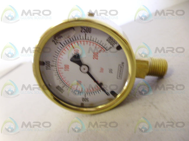 NOSHOK 25-300-3000 PRESSURE GUAGE 3000PSI *NEW IN BOX*