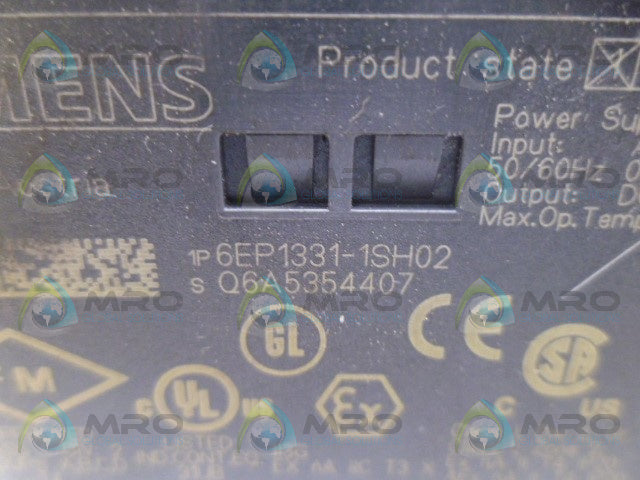 SIEMENS 6EP1331-1SH02 POWER SUPPLY MODULE *USED*
