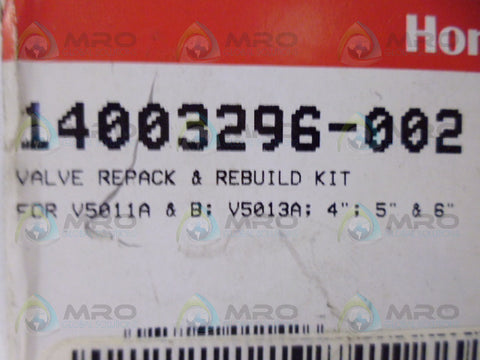 HONEYWELL 14003296-002 VALVE REPACK AND REBUILD KIT *NEW IN ORIGINAL PACKAGE*