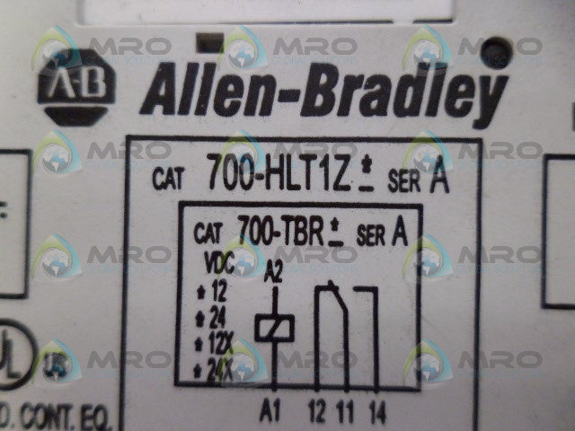 ALLEN BRADLEY 700-HLS1Z24 SER. A TERMINAL RELAY *USED*