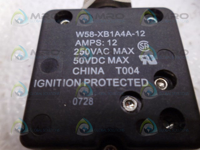 TYCO W58-XB1A4A-12 CIRCUIT BREAKER *NEW NO BOX*