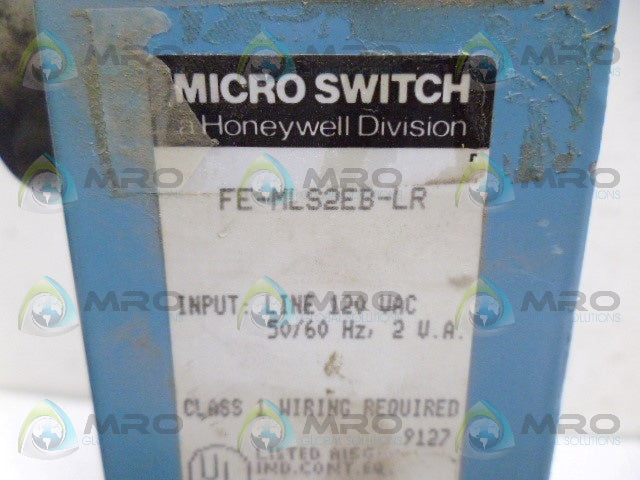MICROSWITCH FE-MLS2EB-LR PHOTO AUTOMATION SENSOR (AS PICTURED) *USED*