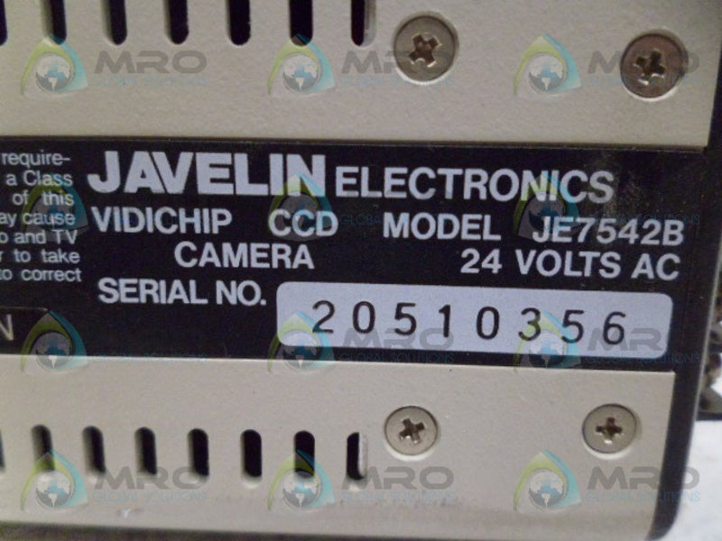 JAVELIN JE7542B CCD VIDICHIP *USED*