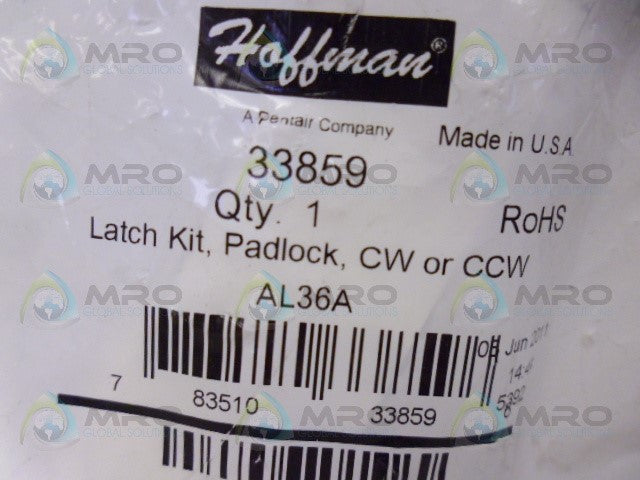 HOFFMAN 33859 LATCH KIT *NEW IN FACTORY BAG*