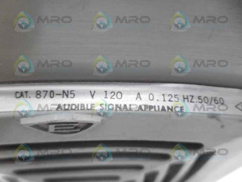 EDWARDS 870-N5 AUDIBLE SIGNAL V120 UNMP