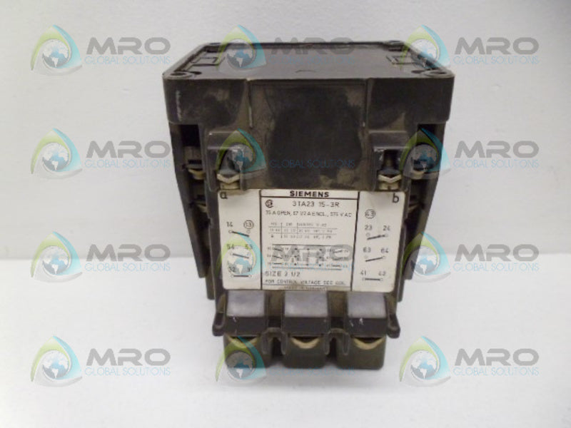 SIEMENS 3TA2315-3R CONTACTOR UNMP