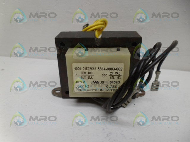 MARLEY 5814-0003-002 TRANSFORMER *USED*