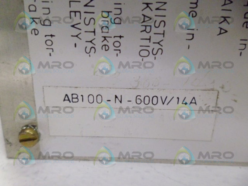 KONE CRANES AB100-N-600V/14A UNMP