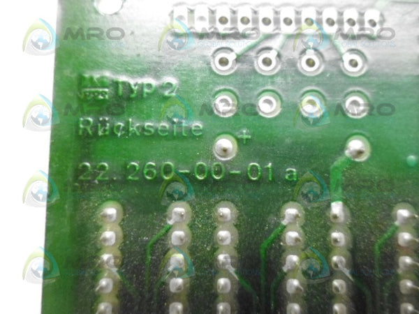 SCHNEIDER ELECTRIC 22.260-00-01A PC BOARD UNMP