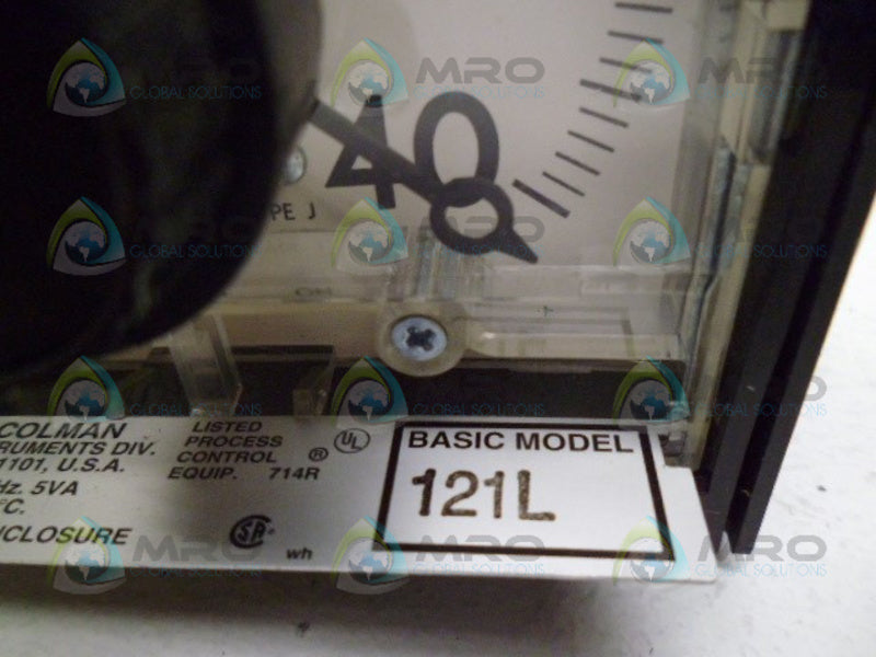BARBER-COLMAN 121L TERMPERATURE CONTROLLER 40 UNMP