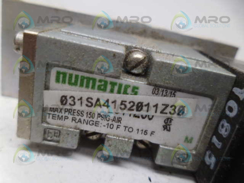 NUMATICS 031SA4152011Z30 SOLENOID VALVE *NEW NO BOX*