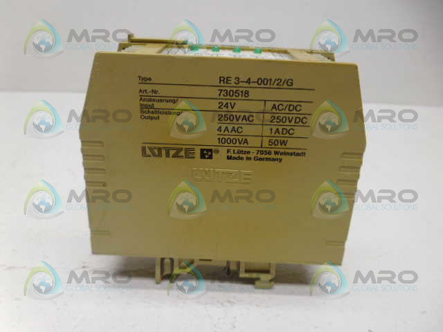 LUTZE RE3-4-001/2/G *USED*